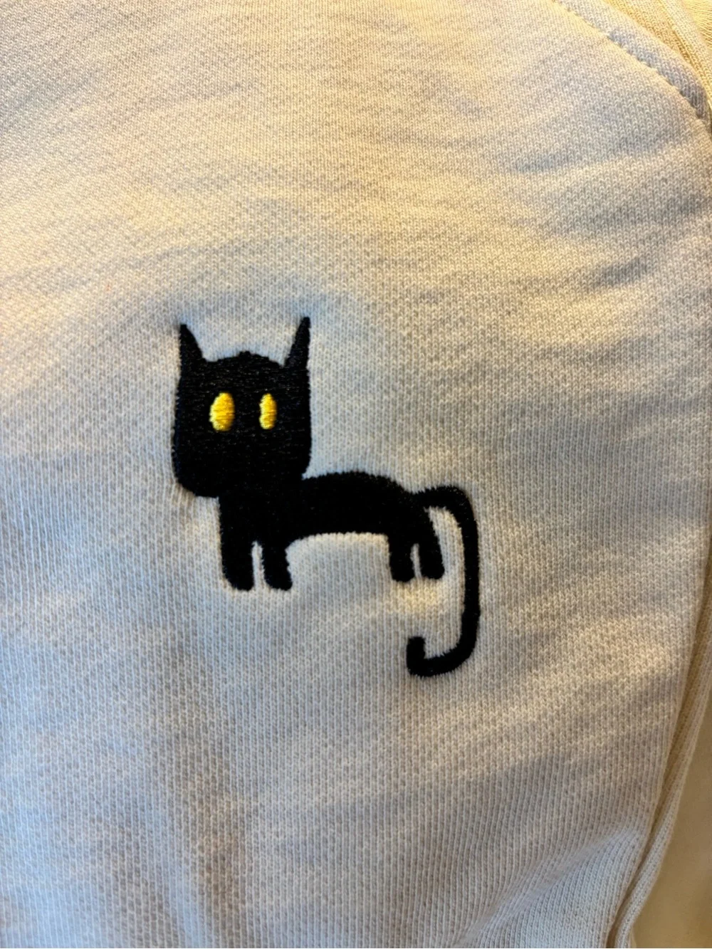 Veefriends Very Lucky Black Cat Cream Classic Sweatpants Men’s New Tagged